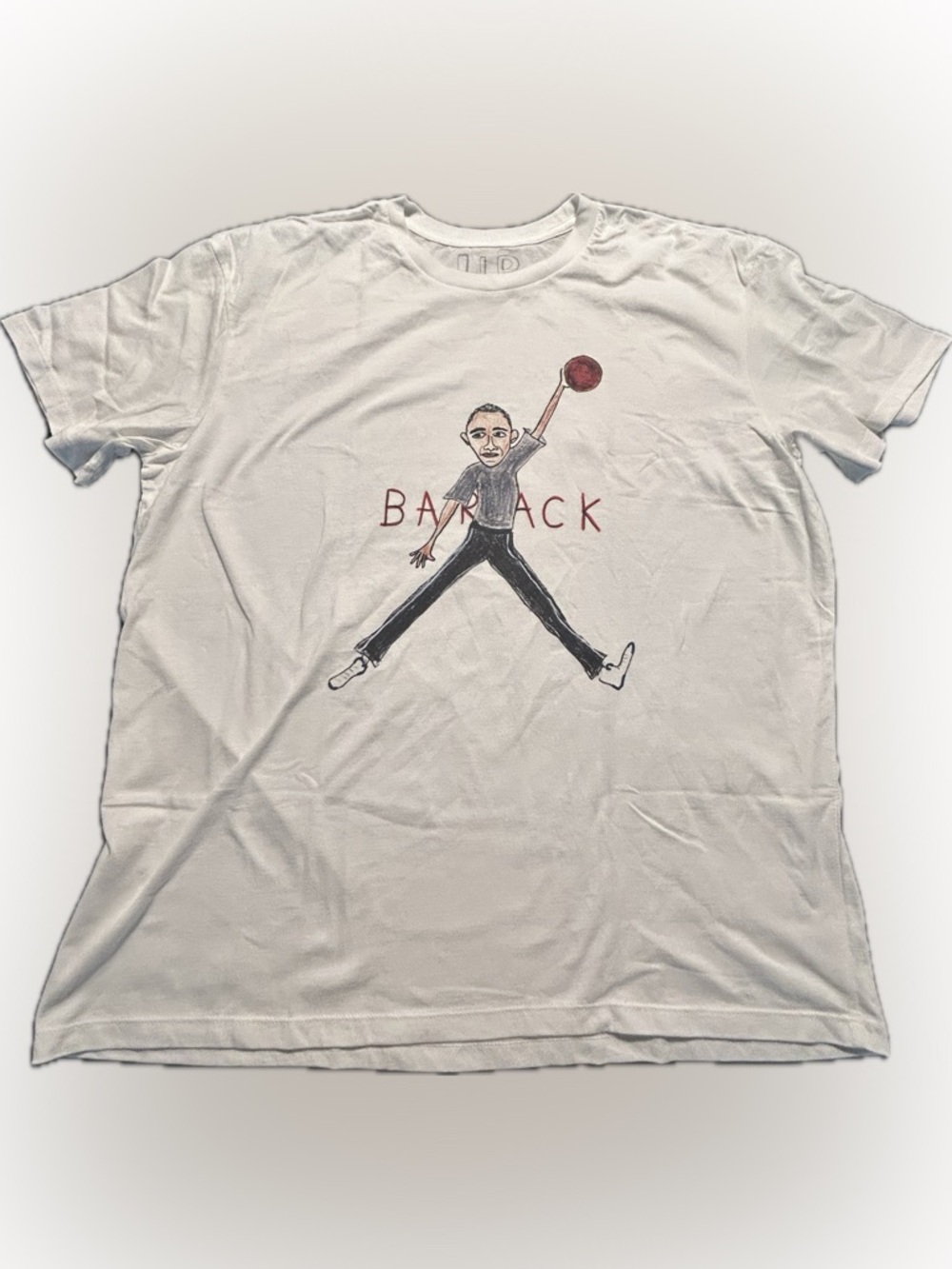 UP Unfortunate Portrait "Barack" T Shirt Mens XL Obama Dunk Basketball
